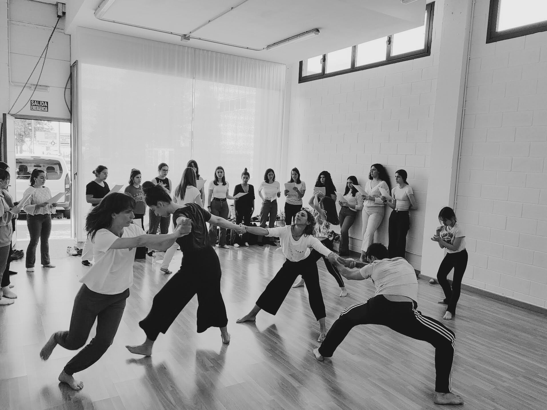 Una clase en marcha en la sala de NUTA Espazioa